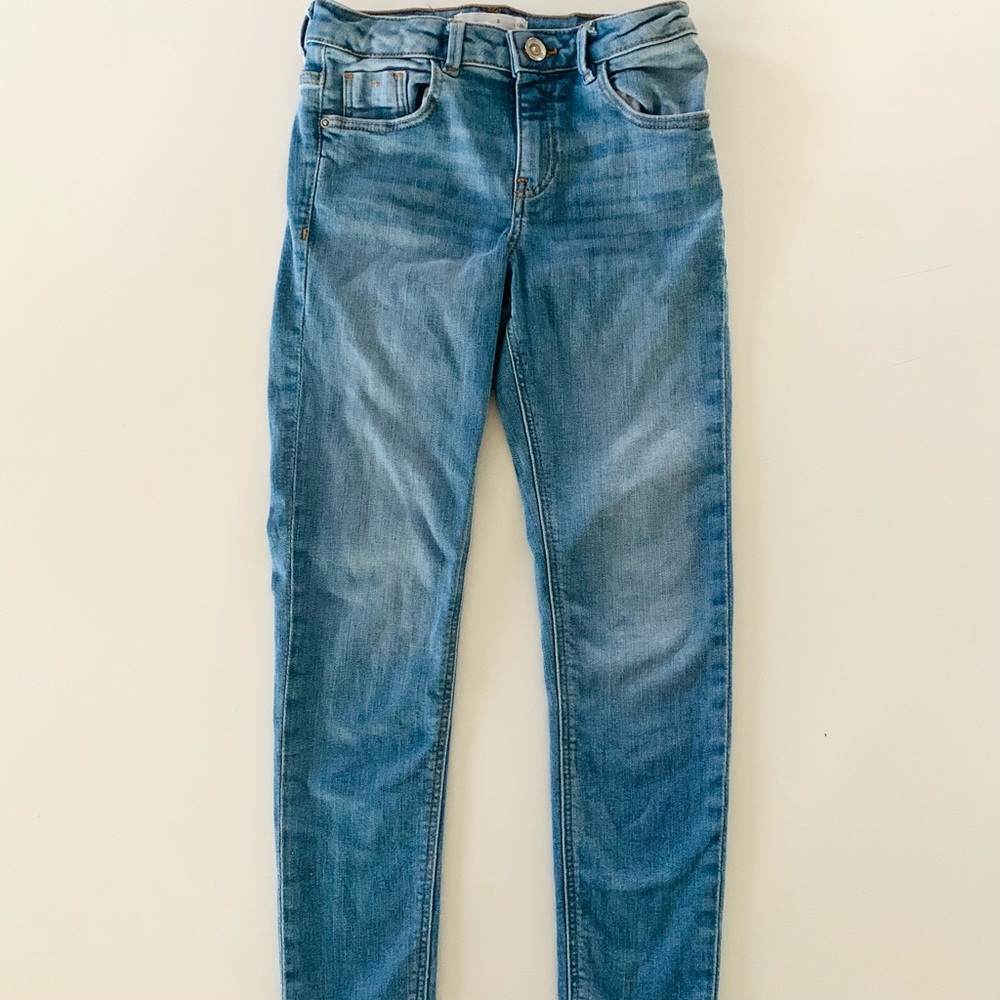 Zara girls denim straight-leg jeans